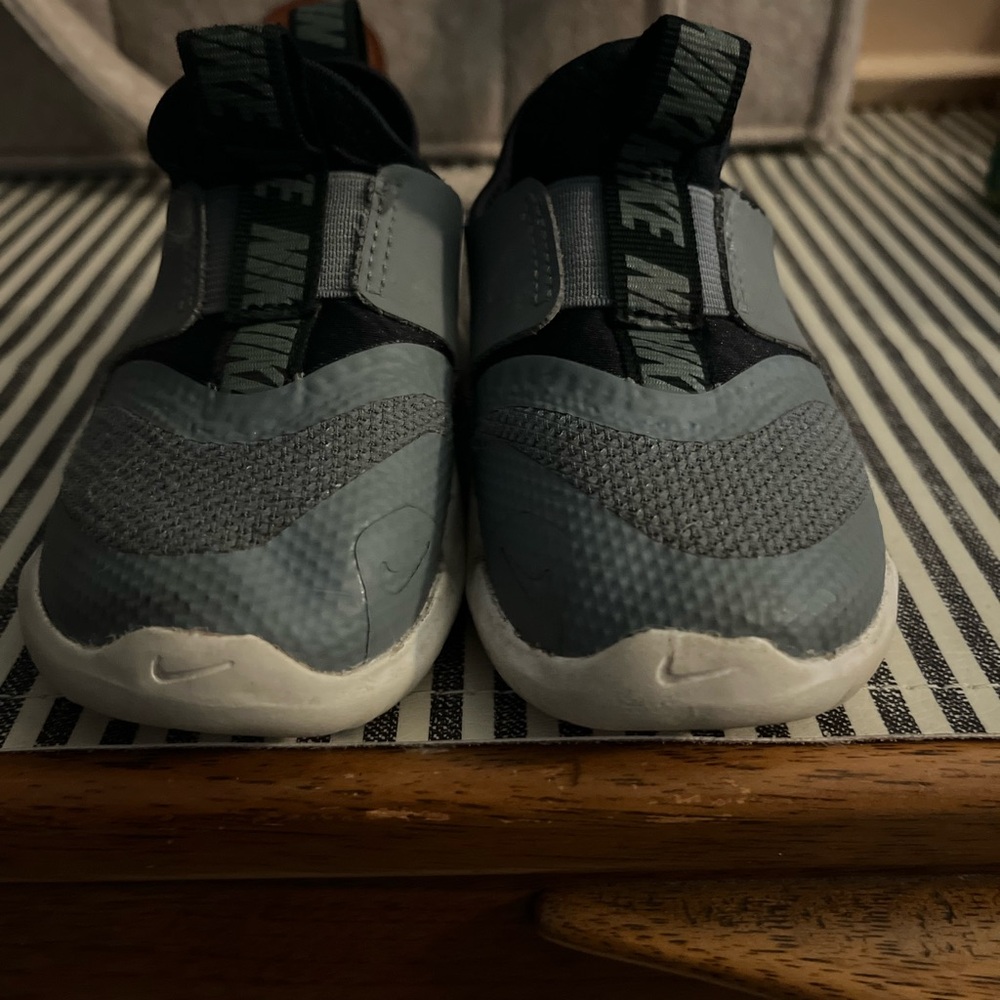 Nike Black and Gray Slip-On Shoes